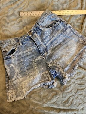 Kancan High Rise Bandana Print Denim 9/28
